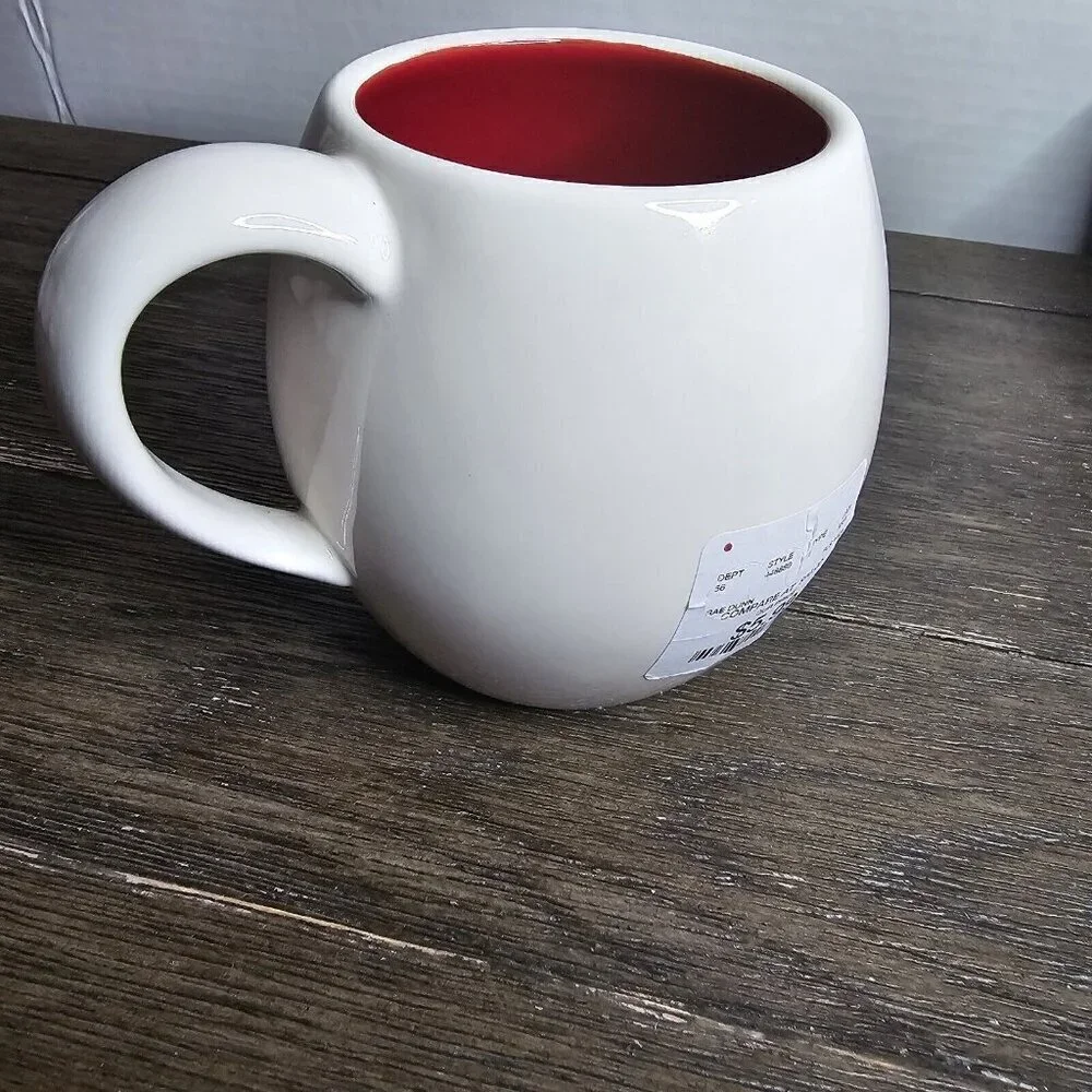 NWT Rae Dunn Artisan Believe Santa Hat Christmas Mug 2021 Magenta Farmhouse